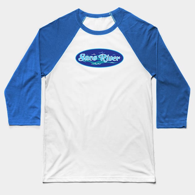 Saco river Baseball T-Shirt by ACGraphics